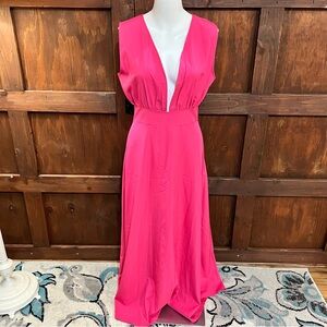 SHEIN Vibrant Pink Maxi Dress